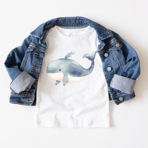 Whale Watercolor Tee