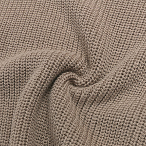 Chunky knit sweater in khaki