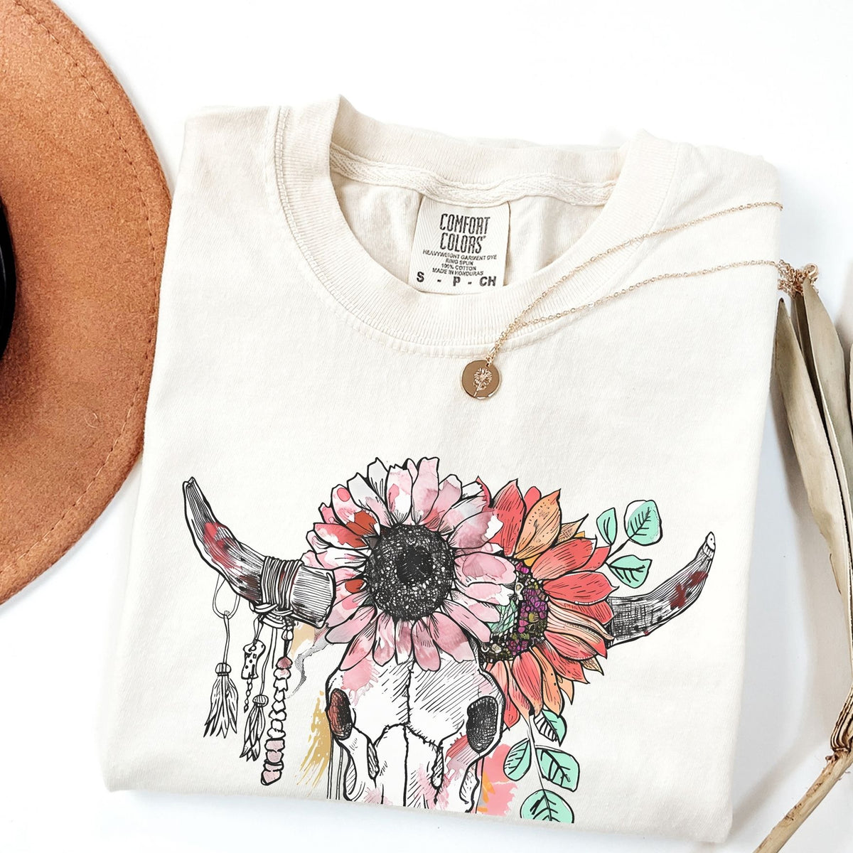 Floral Skull Tee