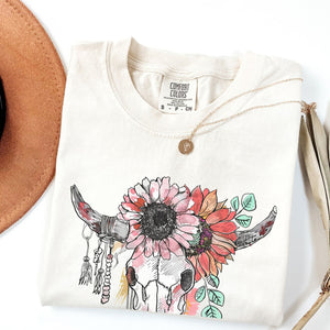 Floral Skull Tee