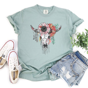 Floral Skull Tee