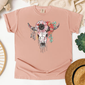 Floral Skull Tee