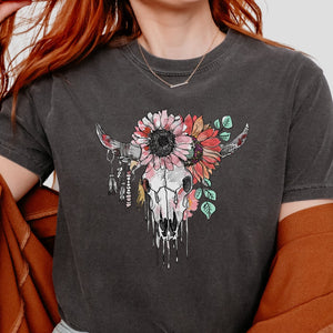 Floral Skull Tee