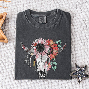 Floral Skull Tee