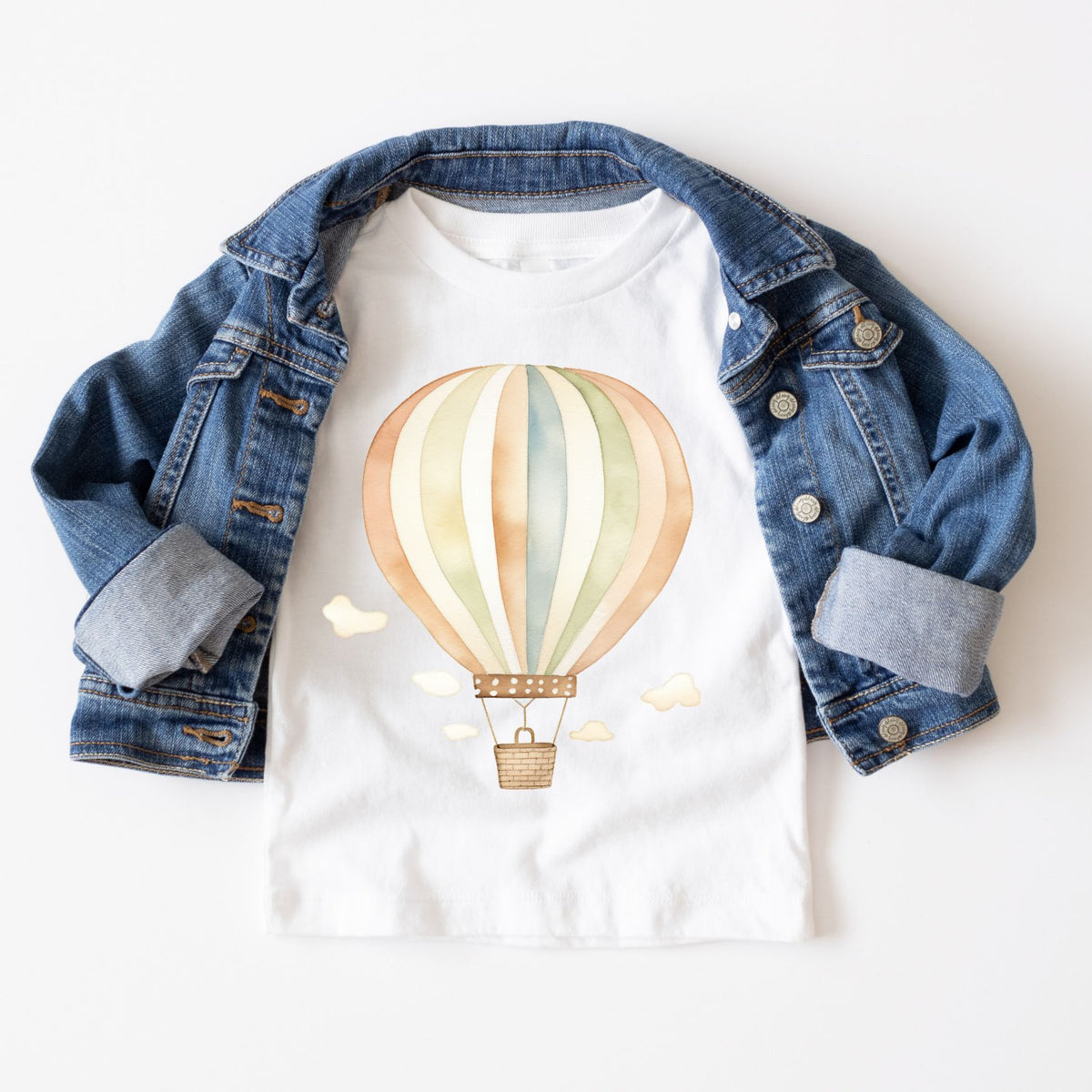 Hot Air Balloon Watercolor Tee