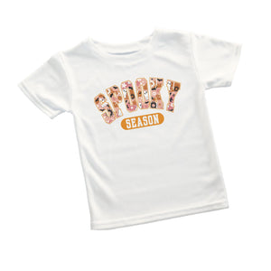 Ghosts and Spooky Season Tee on White - Infant/Toddler