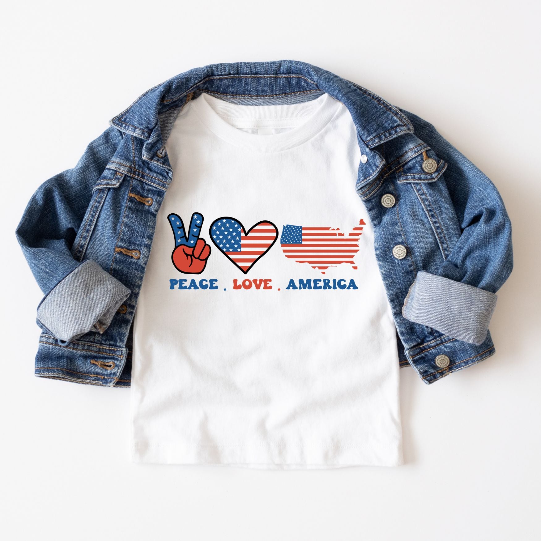 Peace Love America Tee