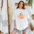 Thankful Pumpkin Tee in White - Adult