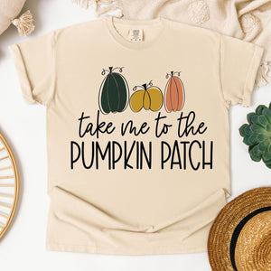 Take Me to the Pumpkin Patch on Ivory - Adult