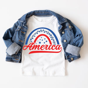 Rainbow America Tee