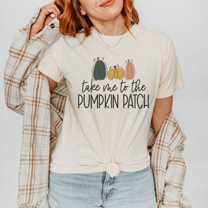 Take Me to the Pumpkin Patch on Ivory - Adult