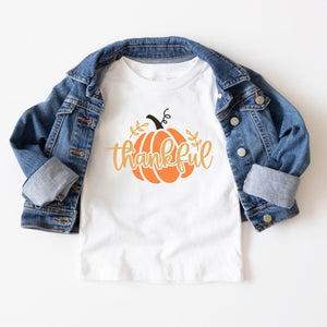 Thankful Pumpkin in White - Infant/Toddler