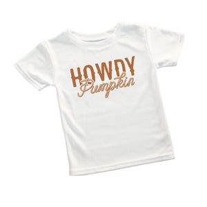 Howdy Pumpkin Tee on White - Infant/Toddler