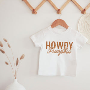 Howdy Pumpkin Tee on White - Infant/Toddler