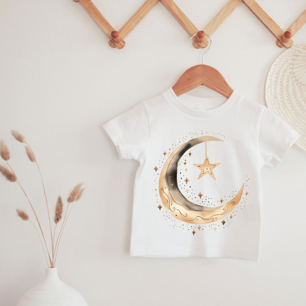 Moon and Stars Watercolor Tee