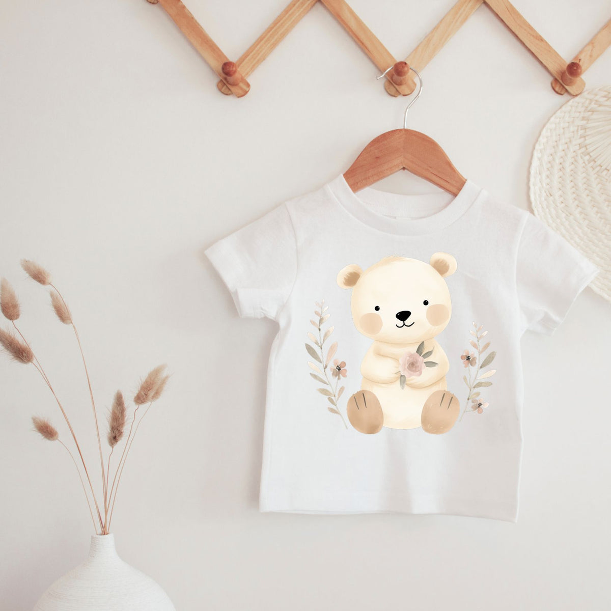 Floral Bear Watercolor Tee