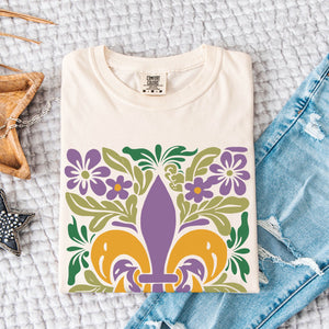 Mardi Gras Floral T-Shirt