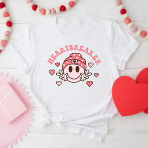 Pink Smiley Heartbreaker Tee