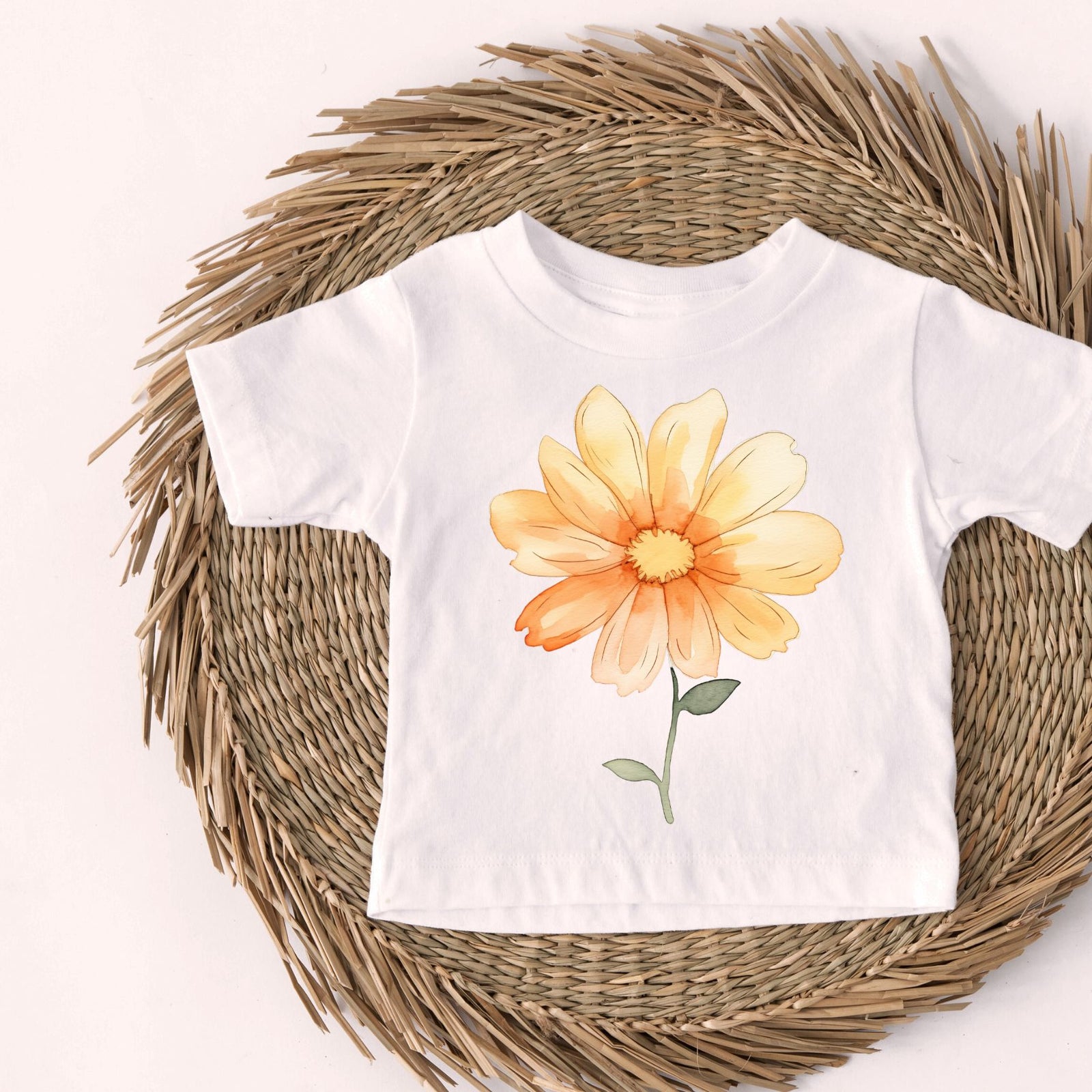 Yellow Flower Watercolor Tee
