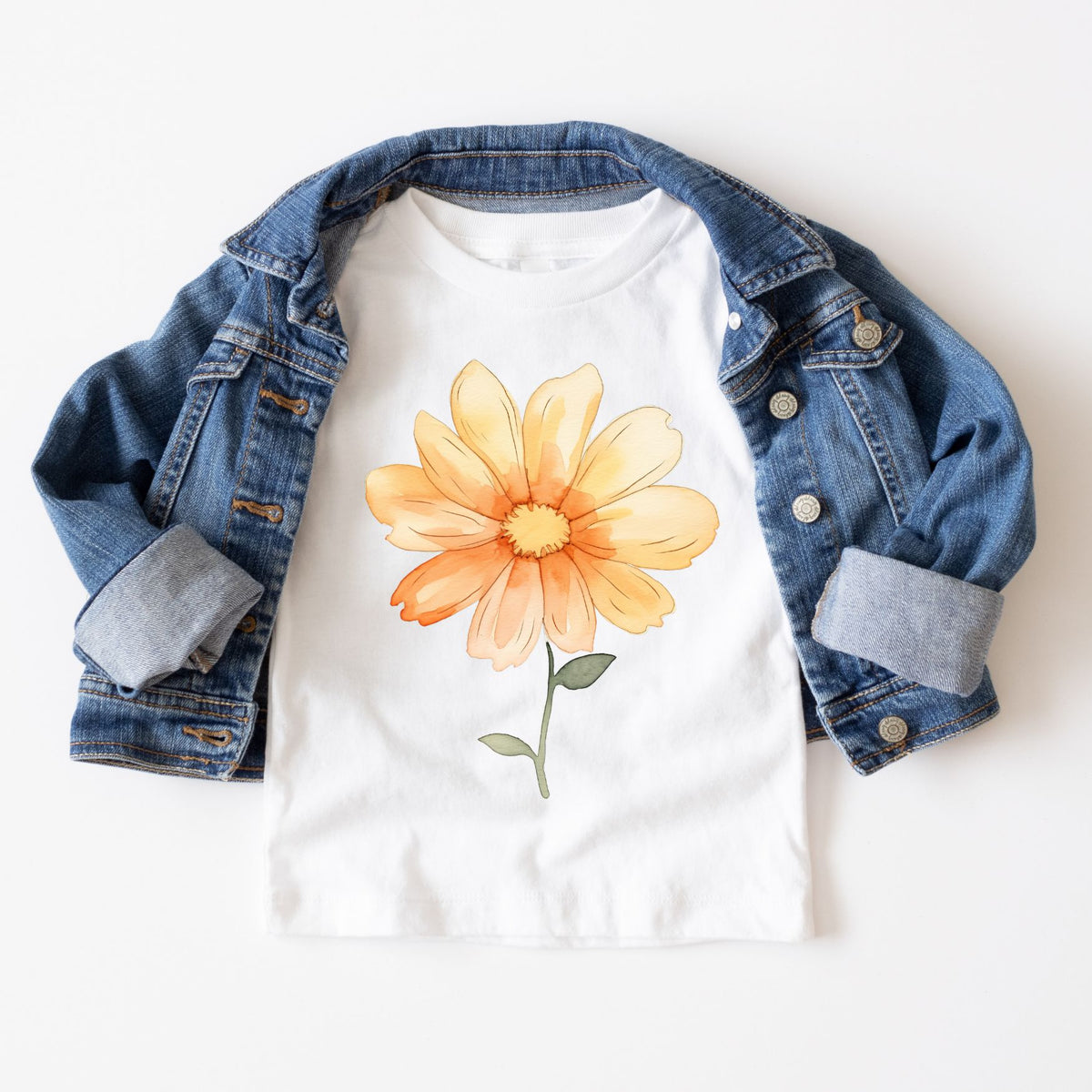 Yellow Flower Watercolor Tee