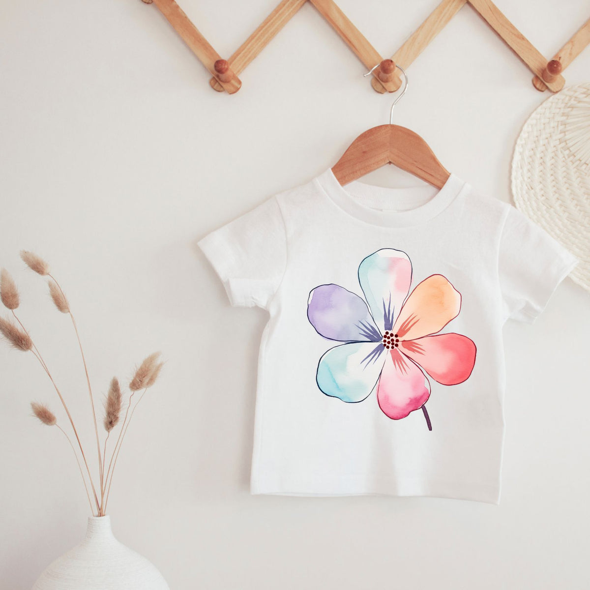 Pastel Flower Watercolor Tee