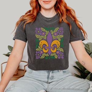 Mardi Gras Floral T-Shirt