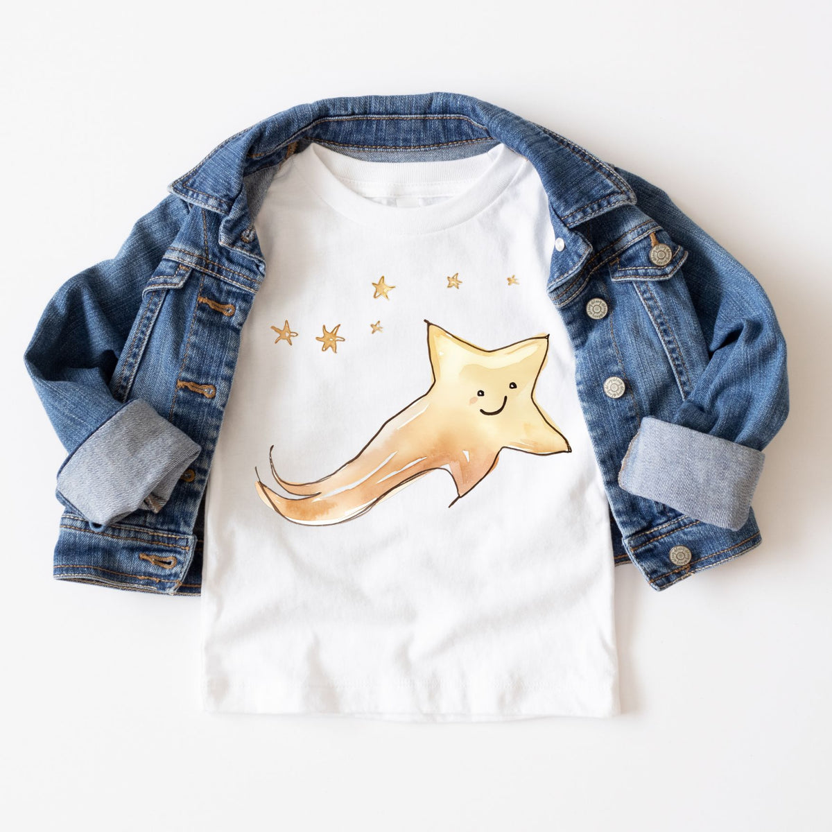 Shining Star Watercolor Tee