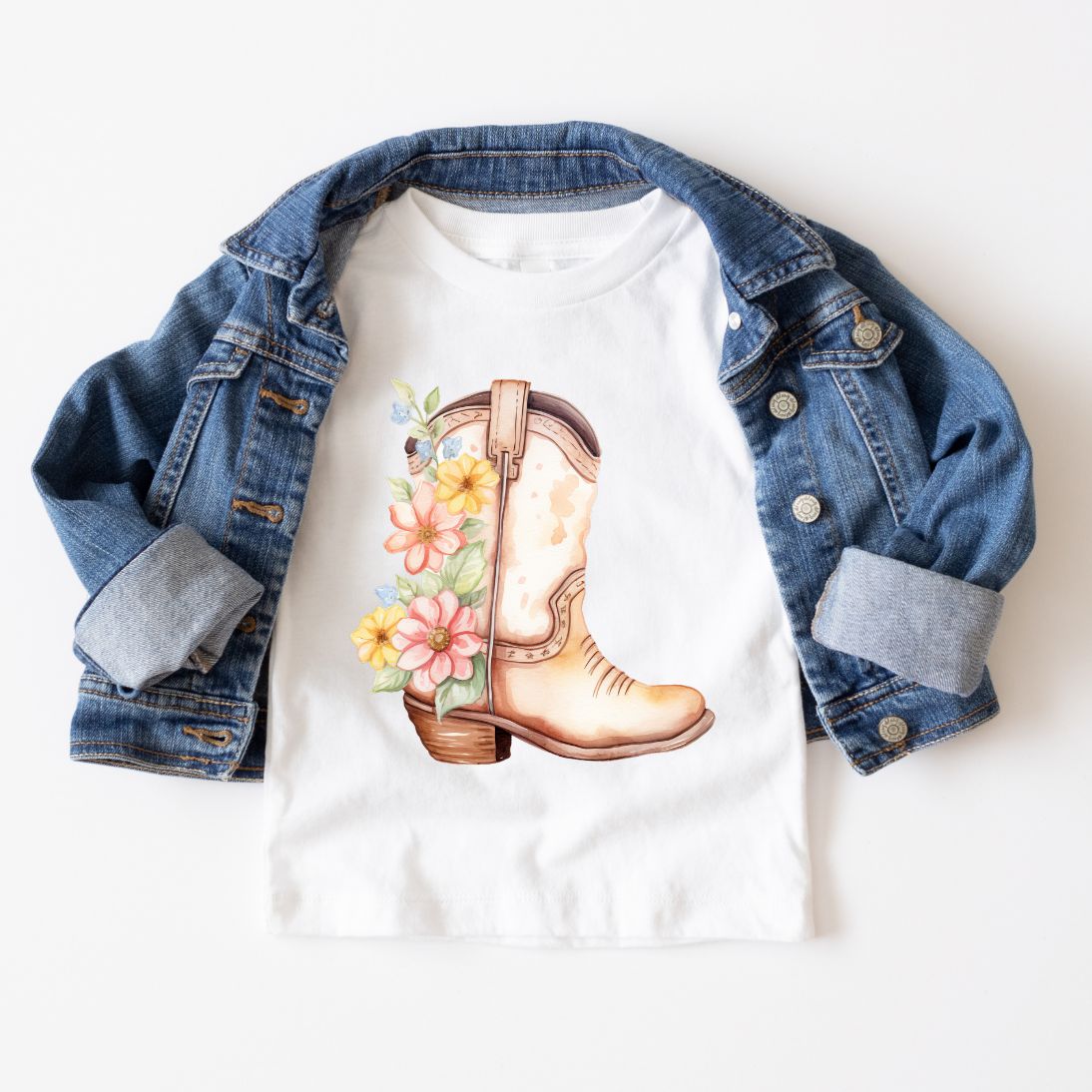 Floral Boot Tee