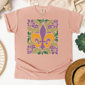 Mardi Gras Floral T-Shirt