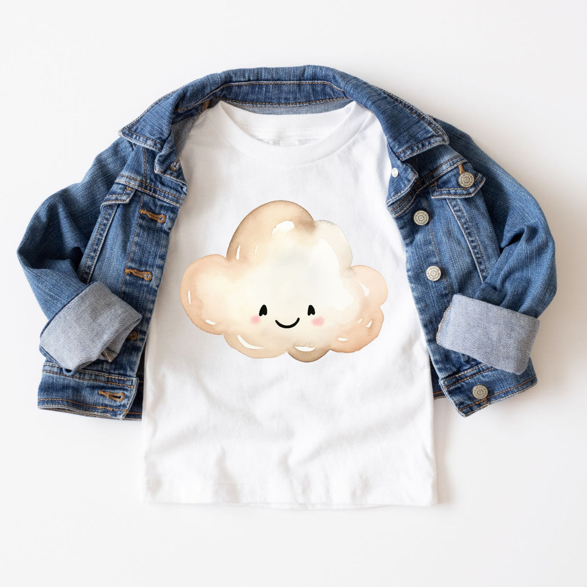 Happy Cloud Watercolor Tee