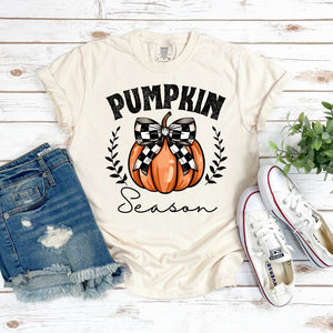 Pumpkin Season Tee on Ivory - Adult