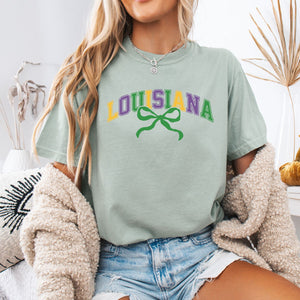 Louisiana Mardi Gras Floral T-Shirt