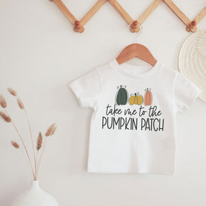 Take Me to the Pumpkin Patch Tee on White - Infant/Toddler