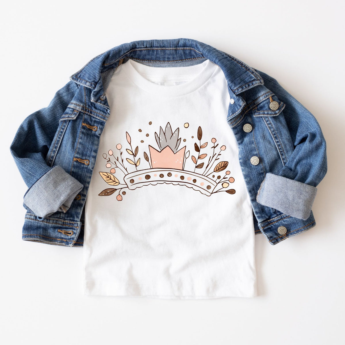 Boho Crown Watercolor Tee