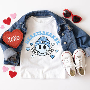 Blue Smiley Heartbreaker Tee