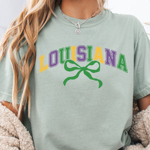 Louisiana Mardi Gras Floral T-Shirt