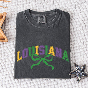 Louisiana Mardi Gras Floral T-Shirt