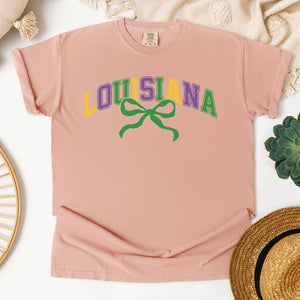 Louisiana Mardi Gras Floral T-Shirt