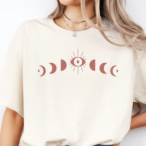 Moon Phases in Dusty Pink Tee