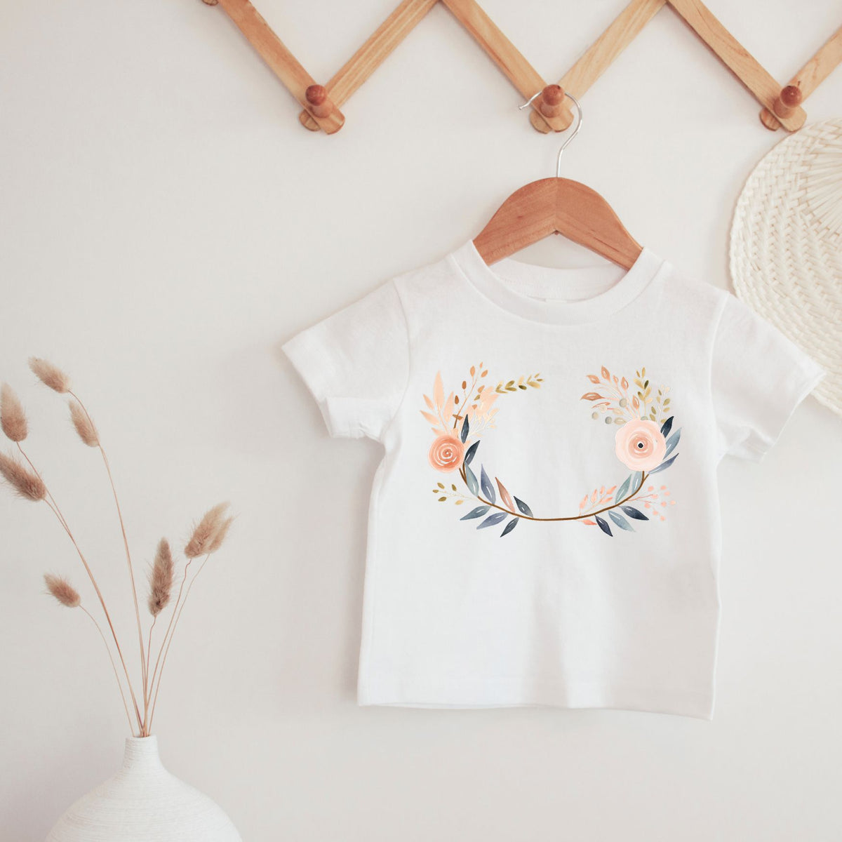 Boho Floral Watercolor Tee