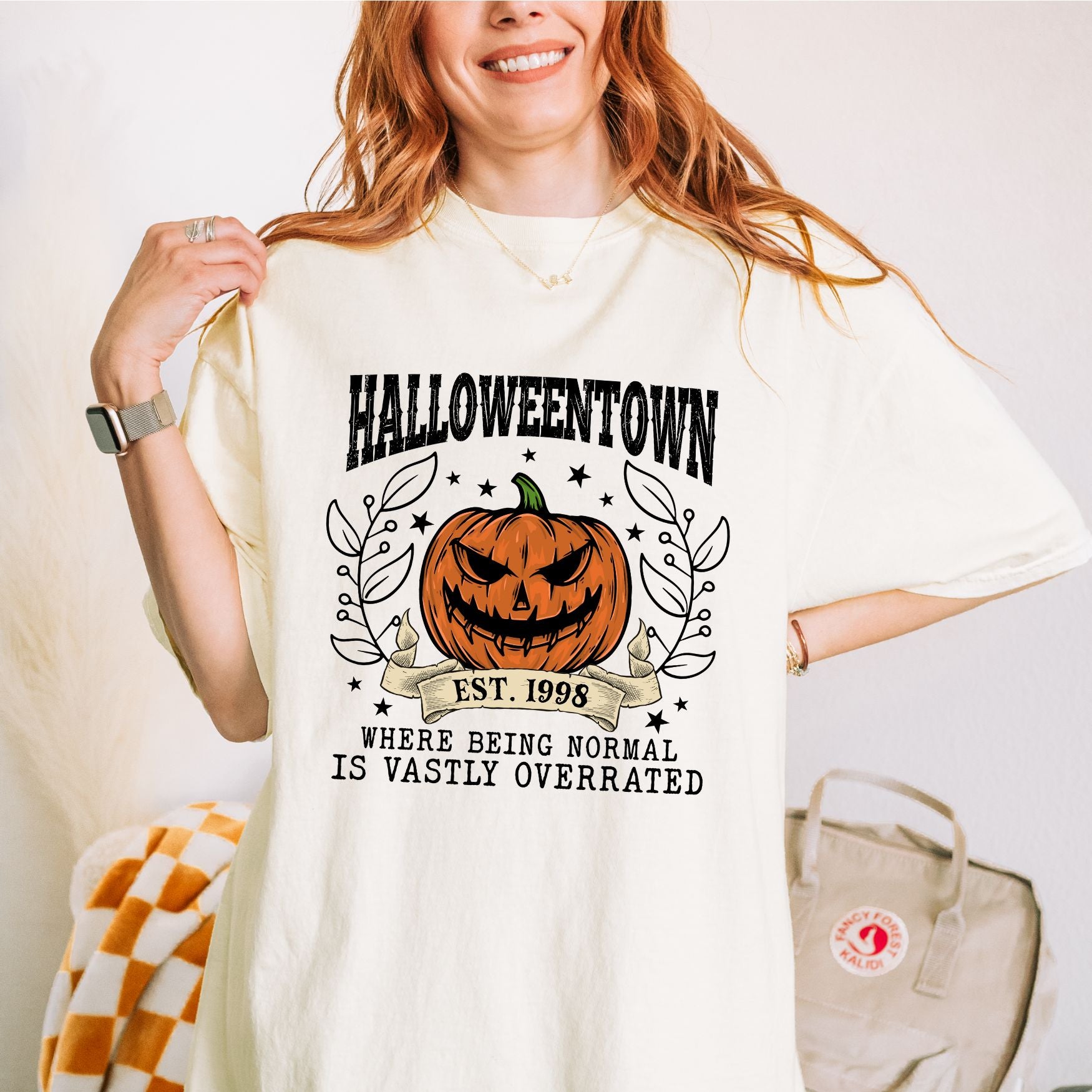 HalloweenTown Tee on Ivory