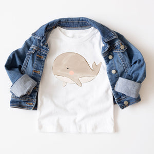 Tan Whale Tee