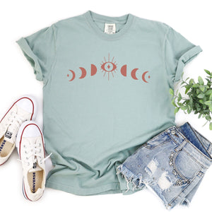 Moon Phases in Dusty Pink Tee