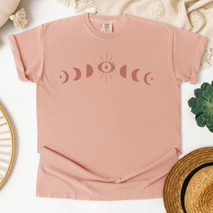 Moon Phases in Dusty Pink Tee