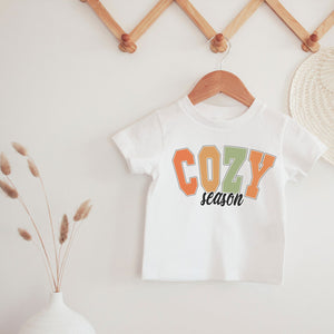 Cozy Season Tee in White - Infant/Toddler