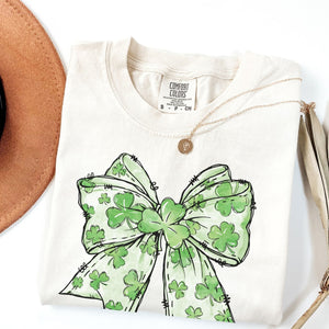 4 Leaf Clover Bow Tee