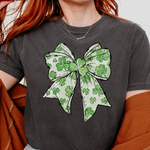 4 Leaf Clover Bow Tee