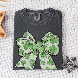 4 Leaf Clover Bow Tee