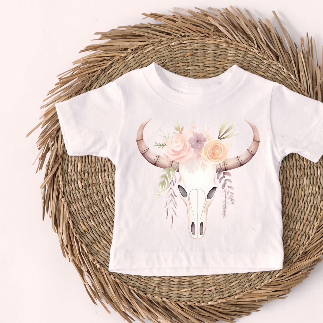 Floral Longhorn Tee