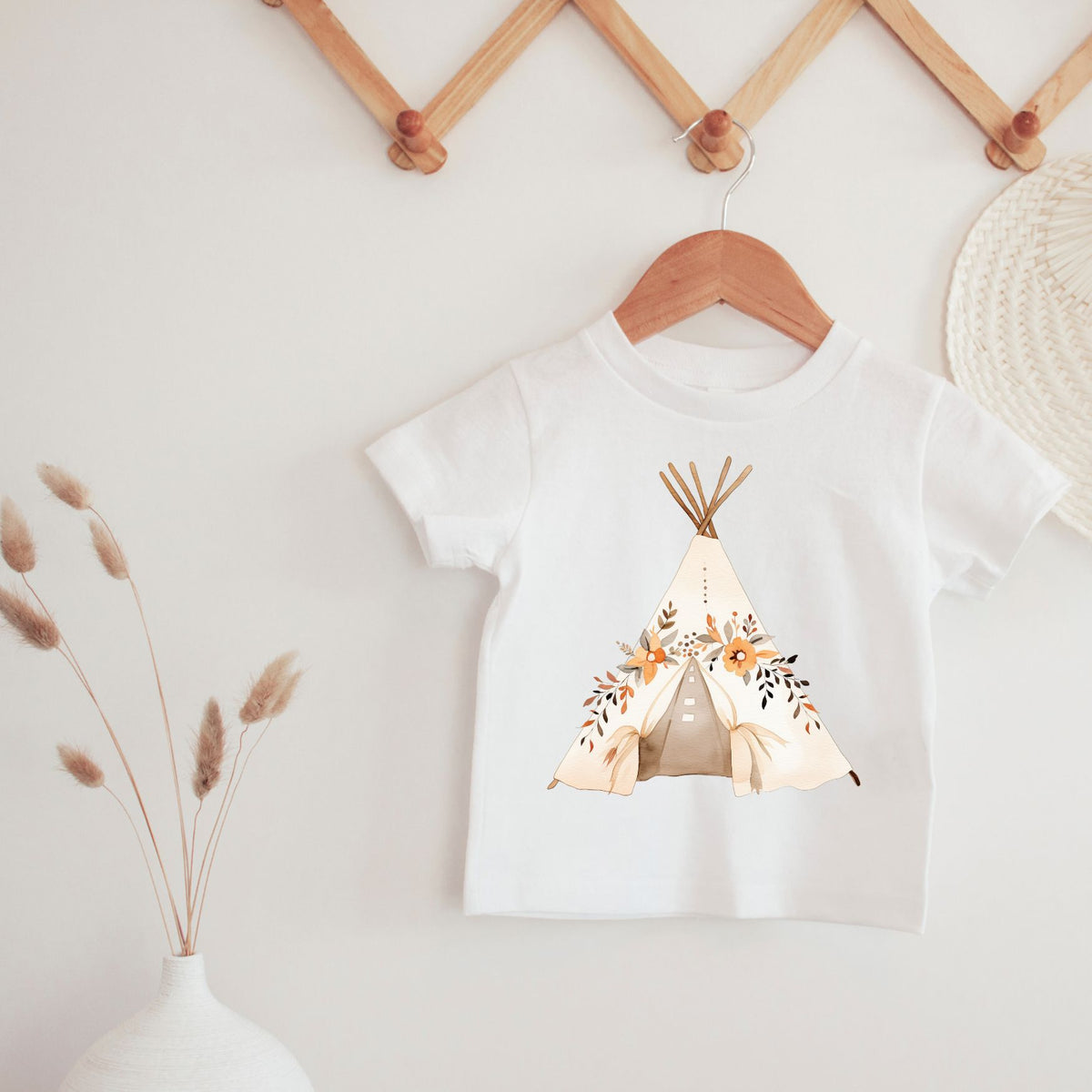Floral Teepee Watercolor Tee